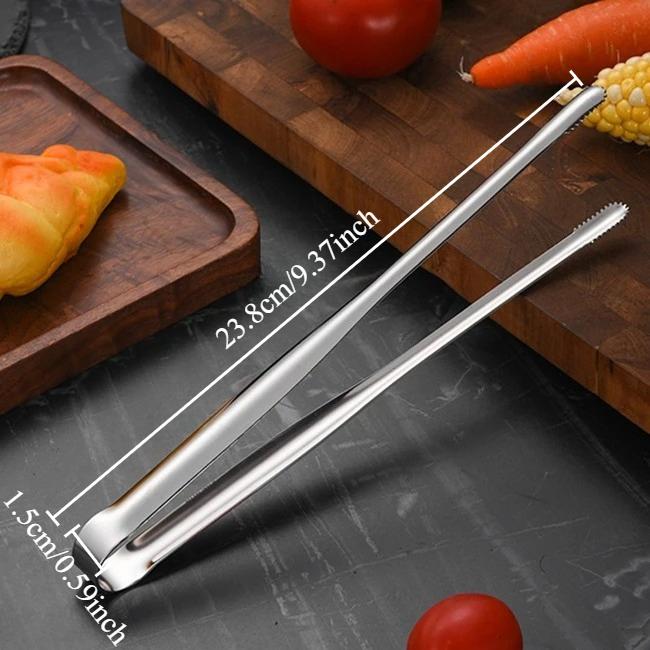 Stainless Steel Barbecue Clip Multifunctional Food Clip Home Bar Ice Clip Anti-slip Kitchen Gadget Accessories Bbq Accessories