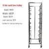 Stainless Steel Baking Pan Shelf Cart with Racks for Cakes, Bread, and Refrigerator Trays
