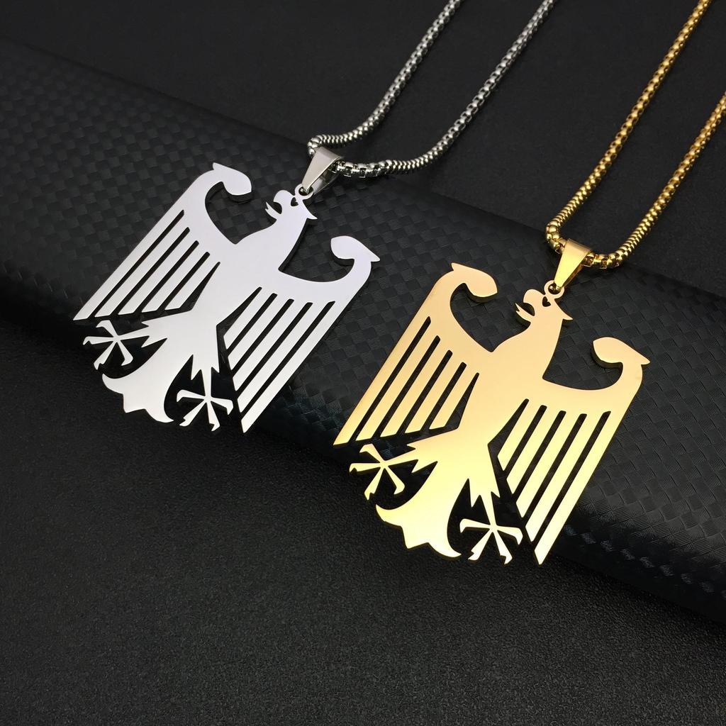 Stainless Steel German Eagle Necklace for Women - Simple and Stylish