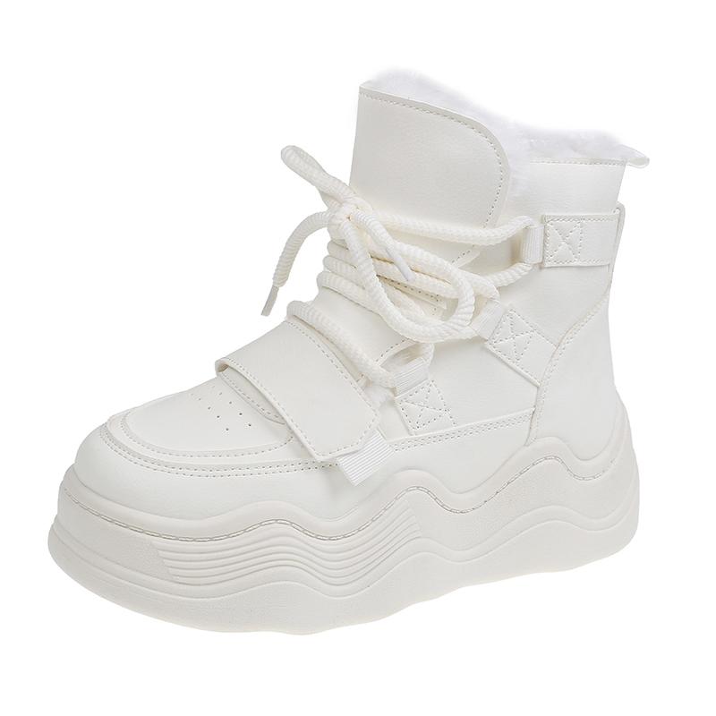 2024 Dámské sněhule Outdoorové sněhové boty s tlustou podrážkou Dámské teplé kotníkové boty s kožíškem Boty Protiskluzné sněhové kotníkové boty