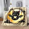 1pc Bat Cute Cartoon Design Design Blanket  Seasonal Home Decorative Throw for Room, Gift Idea, Living Room, Travel, Camping, Car Blankets
