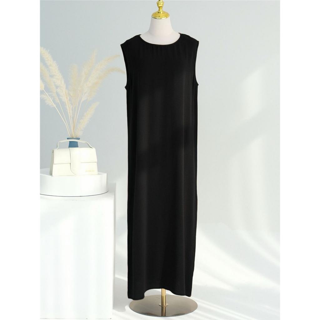 Dame muslimsk kåpe ensfarget todelt lang kjole