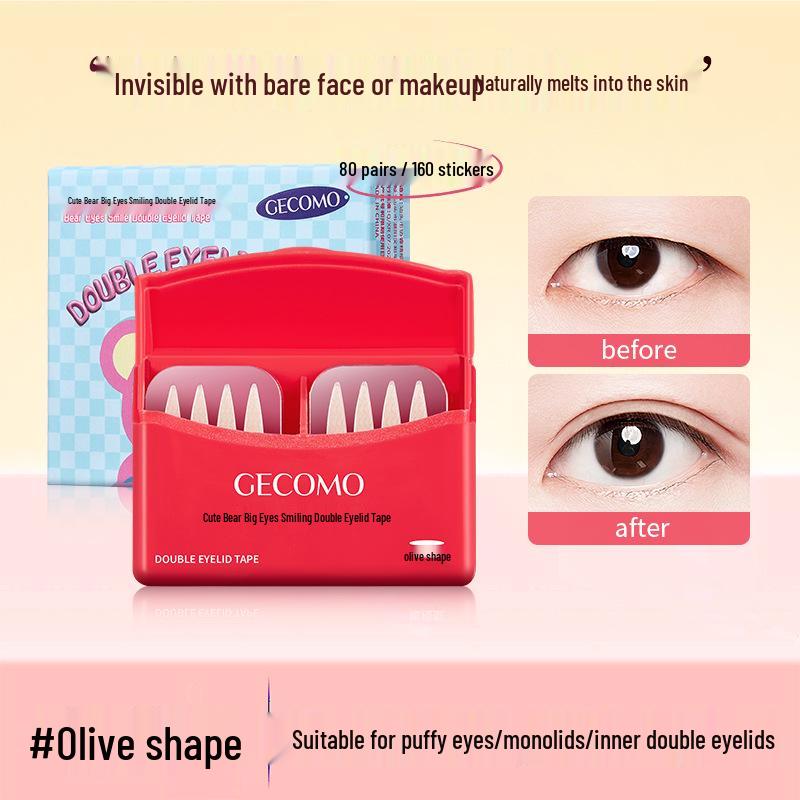 

GECOMO Little Bear Double Eyelid Tape for Natural Seamless Shaping