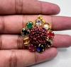 Rudraksha Navratna Locket with Nine Gemstones, Spiritual Power Necklace Pendant, Perfect for Meditation & Healing, Perfect for Everyday Wear
