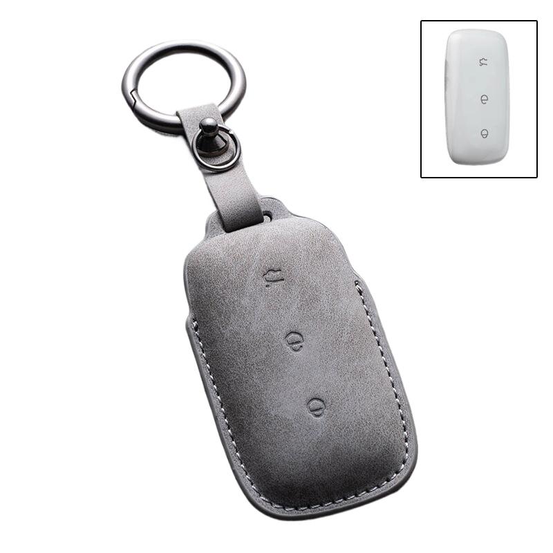For Geely Ex5 E5 Starray Em-I Galaxy L6 / L7 Ex5 Em‑I Galaxy M9 Proton Emas 7 Phev Pu Leather Car Key Case Cover Shell