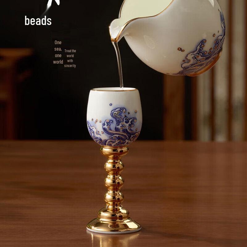 Yongfengyuan Mr. Porcelain  Sea Pearl  9-Piece Liquor Set