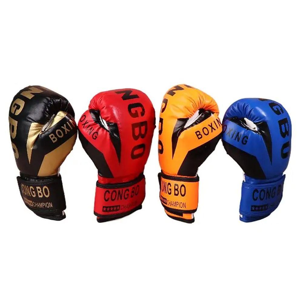 1Pair Breathable Kids Boxing Gloves PU Leather Training Gloves Child Punching Gloves  for Children