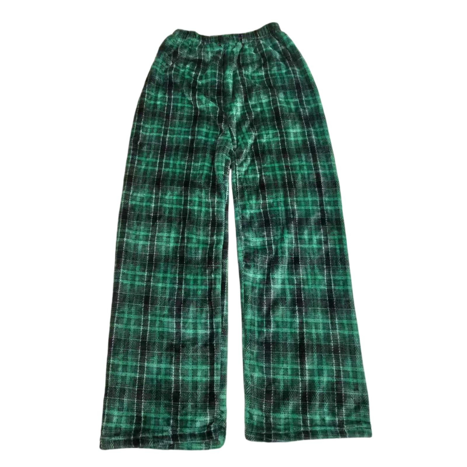 

Pajama Pants Sleepwear Casual Drawstring Elastic Waist Pants Comfy Straight Yoga Loose Trousers L