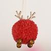 2Pcs/Set Felt Fawn Pendant Plush Doll Lovely Easy-cleaning Colorful Christmas Tree Elk Stuffed Toy for Gift