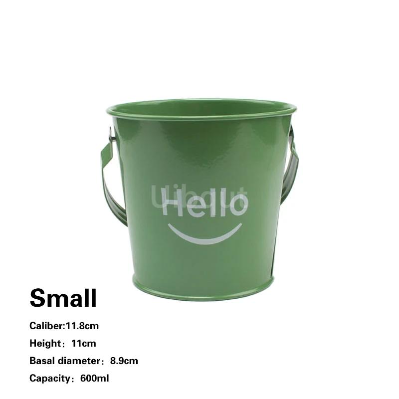 Ice Bucket Seafood French Fries Snack Basket Fried Chicken Bucket Beer Cooler Creative Stainless Steel Tableware Can Cooler Can