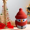 3D Printed Snowman Ornament DIY Assembly Mini Textured Snowman Figurine Tabletop Snowman Decoration for Home Office Desk Christmas