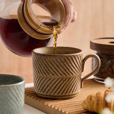 Ceramic Coffee Cup Japanese Retro Cup Couple Pair Cup Household Creative Coffee Cup Hand Brewed Coffee Cup Hanging Ear Cup