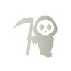 Grim Reaper Lurking Vinyl Sticker Decals Spooky Skeleton Peeker Stickers For Car Window Bumper Laptop Decoration