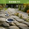 LUTW Solar Lights, Outdoor In-Ground Garden Lights, Small, Automatic OnOff, Solar Panel Charging, IP44 Waterproof, Security Lights, Daylight White,