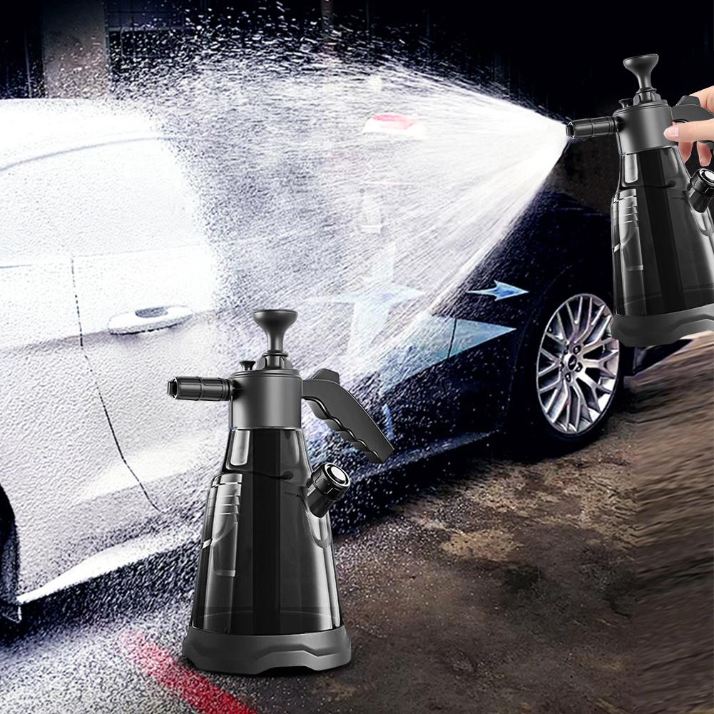 2.3L Hand Pump Foam Sprayer High Pressure Car Washing Hand-held Foam Spray Bottle Handheld Car Wash Spray Bottle for Car Washing