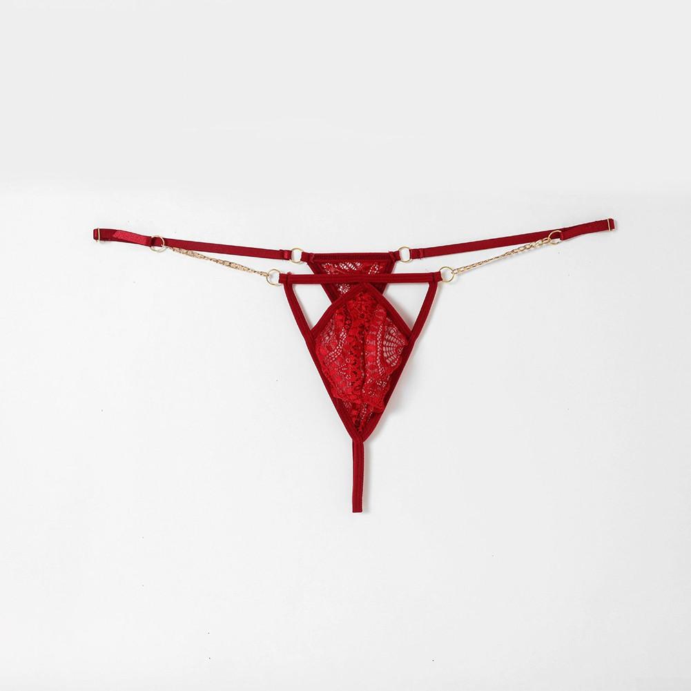 Panties Men Brief See-through Sheer Sissy T-Back Thongs