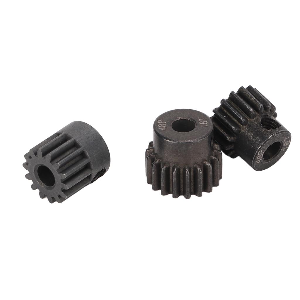 3Pcs RC Motor Pinion Gear 48P 14T 16T 18T Rustproof Powder Metallurgy 48P Pinion Gear Set for 110