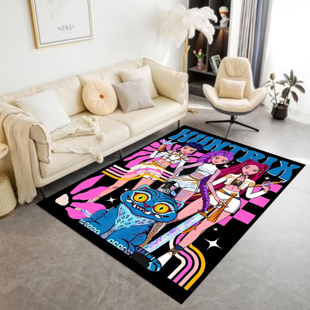 Huntress Power Squad Floor Mat Perfect for Dormitory Foyer Playrooms Balcony Antislip Carpet Decorate Offices Best for Christmas