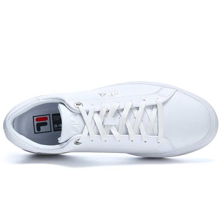 Fila 1911 2.0 Top Layer Cowhide Sports Comfortable Low-Top Sneakers Men Sneakers FILA-White F12M312204FWT