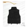 Plus Size Cotton Vest Women's Fall and Winter Loose Stand-up Collar Cotton Undershirt Shoulders Sleeveless Jacket Fashion Waistcoat