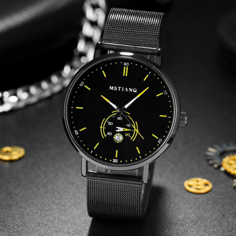 Men'S Watch Fashion Business Style Waterproof Versatile Quartz Watch