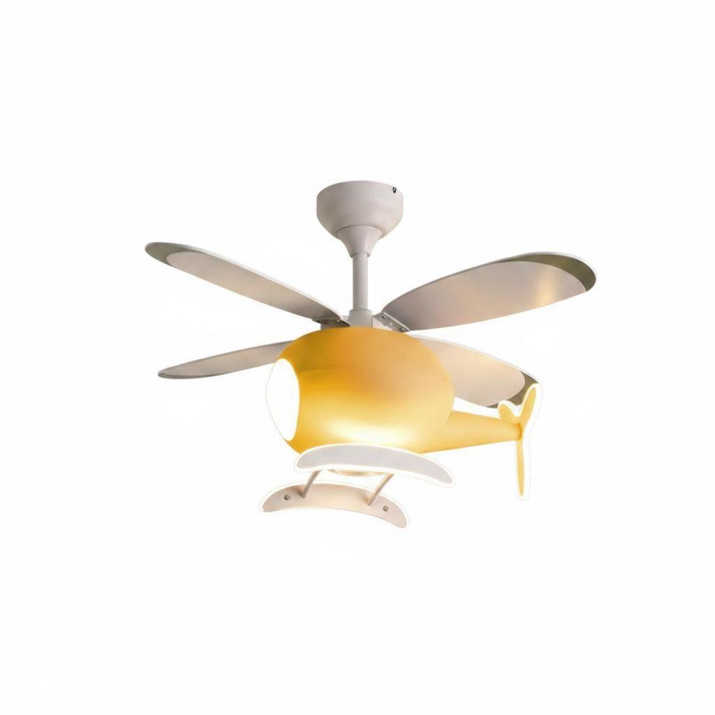 Kids Overhead Fan Light Strong Air Movement Airplane Combined