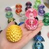 New 3D Printing Flip Cover Cute Little Dragon+Dragon Egg Set Simulation Dragon Egg Toy Model Desktop Ornament Kids Birthday Gift