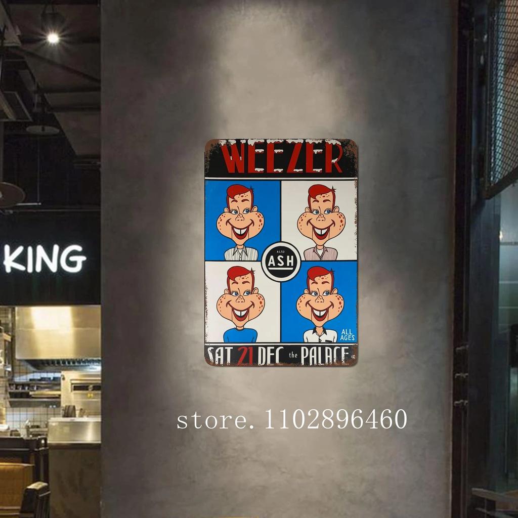 weezer Metal Plaques & Signs wall decor Vintage Tin Signs Captain Metal Poster Decor for Bar Pub Club Wall Decoration