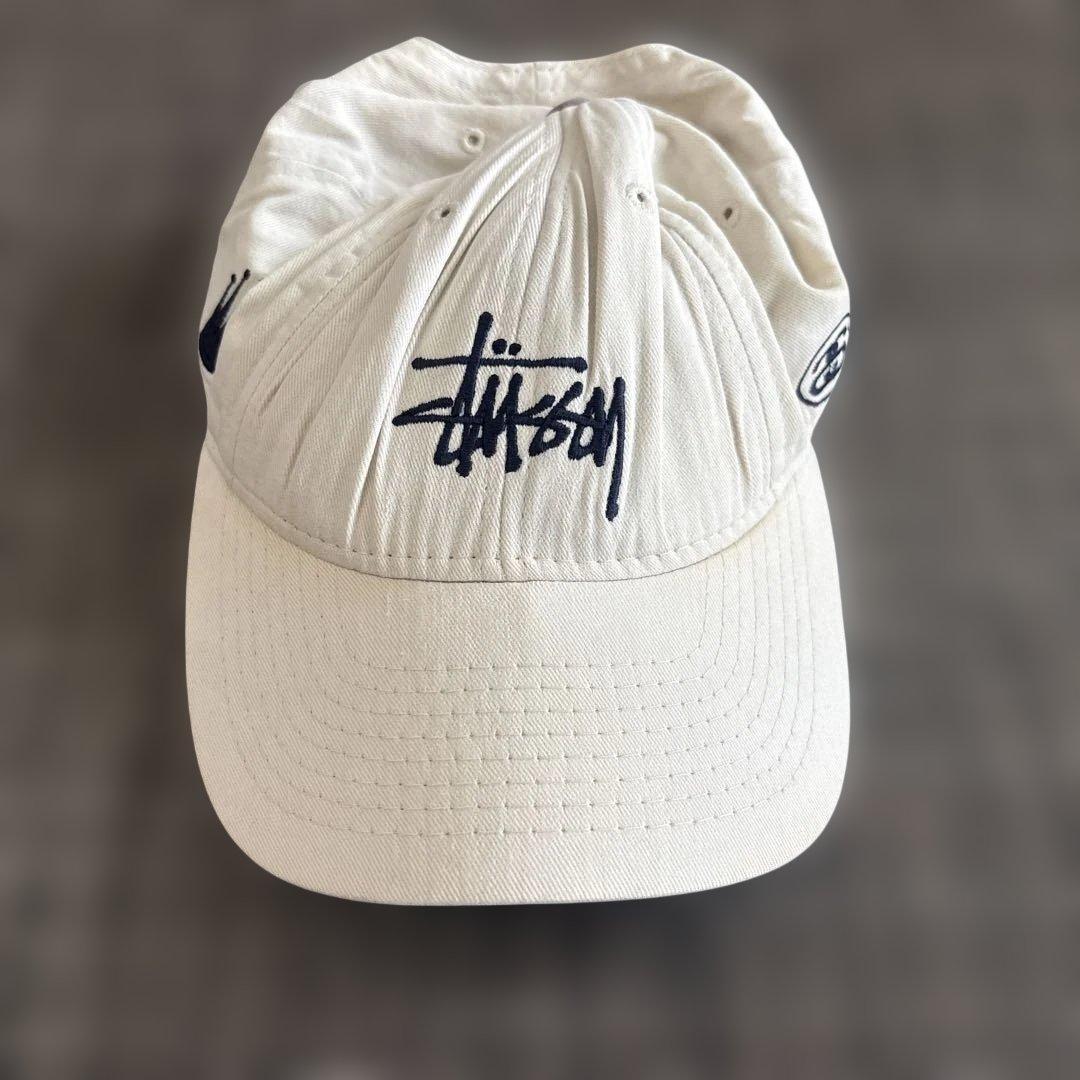 Used Stussy baseball cap with embroidered logo