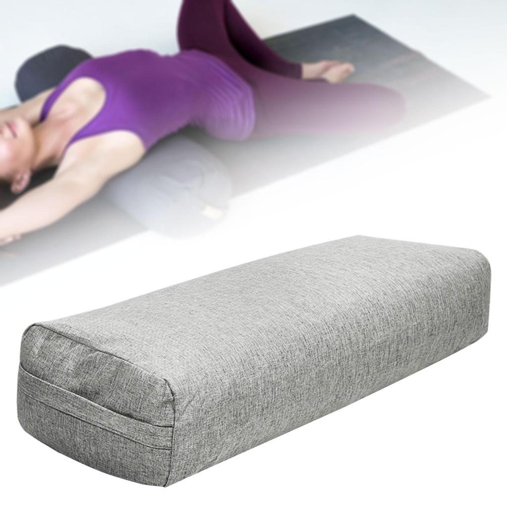 Versatile Yoga Bolster Support Cushion Removable Cover  for Poses Modification Meditation Restorative Yoga Prop