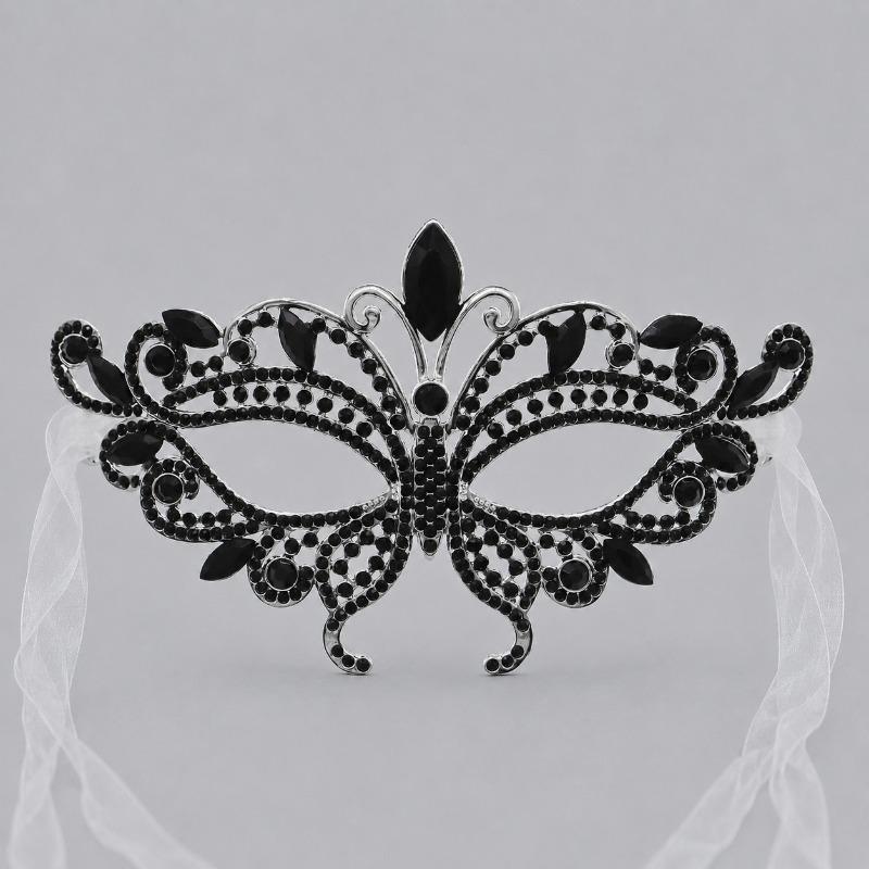 Luxurious Alloy Full-face Mask, Halloween Party, Birthday Masquerade, Bride's High-end Mask