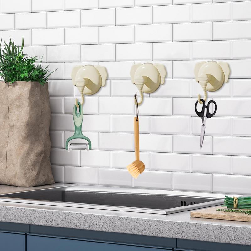 Strong Suction Cup Hooks Suction Cup Hooks All-Purpose Hook Wall Hangers Without Nails Vacuum Suction Towel Hook For Kitchen