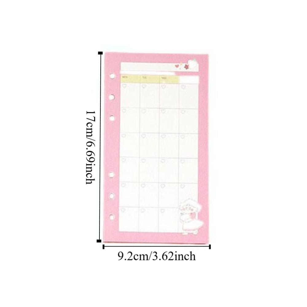 80 Sheets Loose Leaf Paper Refill 6 Holes Binder Inside Page To do List Notebook Refill  Students