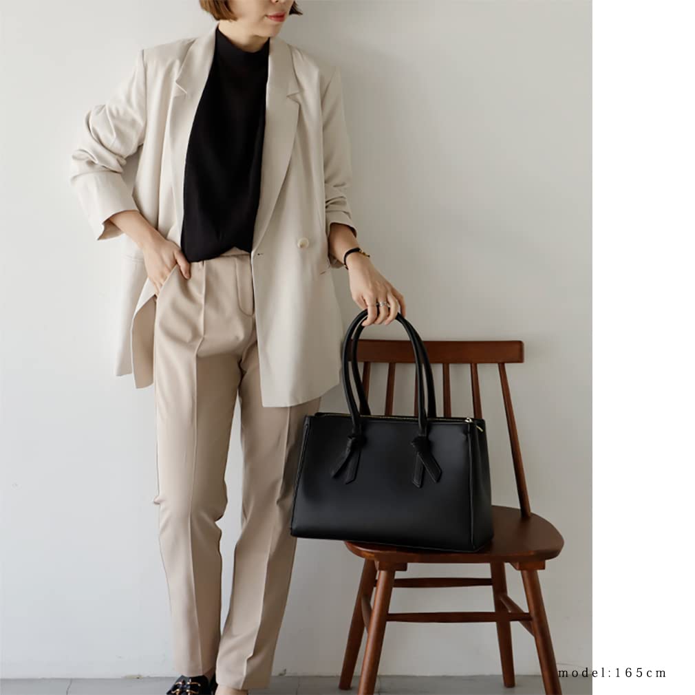 Gratante Riemengriff 2-Wege Schulter-Tragetasche, Damen, abb-g0042 (Schwarz)