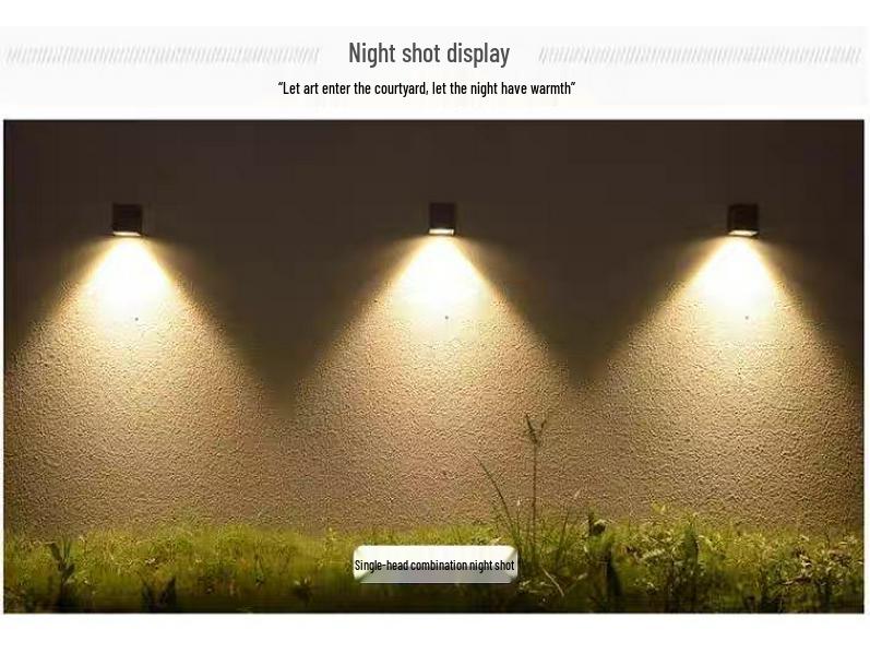 Minimalist Outdoor Wall Light for Courtyard, Corridor, or Bedroom