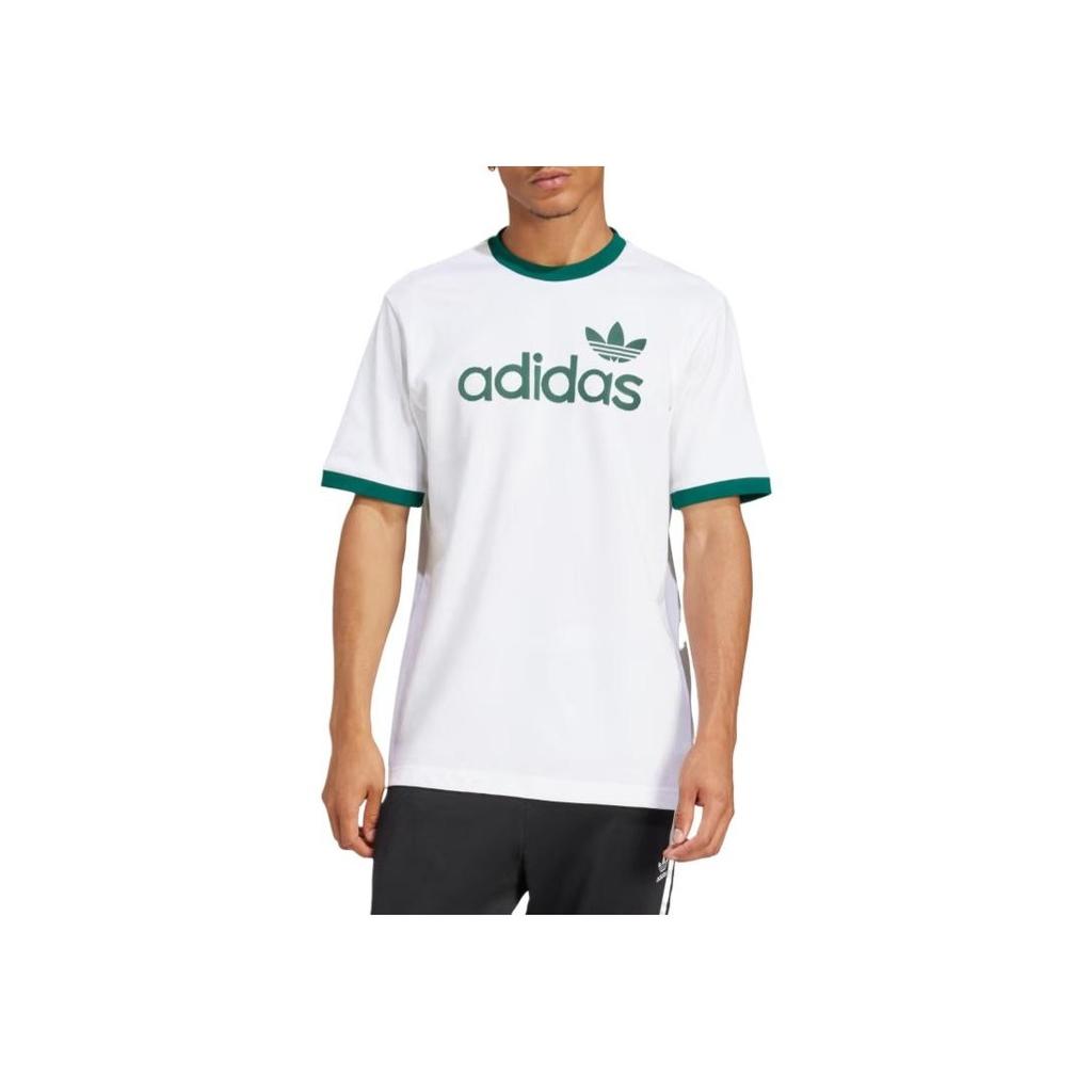 Adidas Originals Kleeblatt Bequem Atmungsaktiv Hautfreundlich Schlicht Kurzarm T-Shirt Herren Oberteile Off-White JC8371