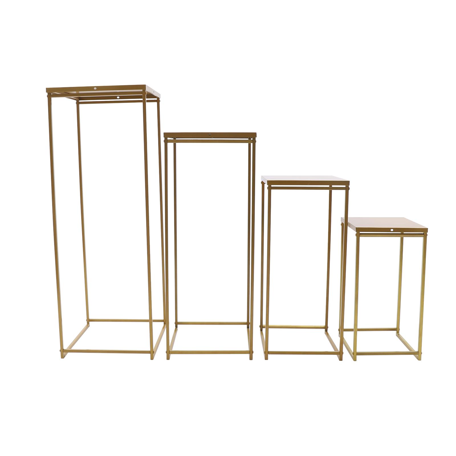 4-Pack Gold Wedding Flower Floor Stand