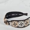 MAIA Pattern Jacquard Hairband - Beige