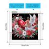 5D DIY Partial Special Shaped Drill Diamond Painting Kit Love Heart Decor30x30cm