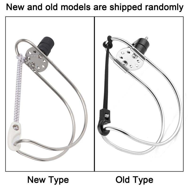 4.5in Stainless Steel Lifebuoy Ring Bracket Horseshoe Holder for Marine Boat Ship Accessories