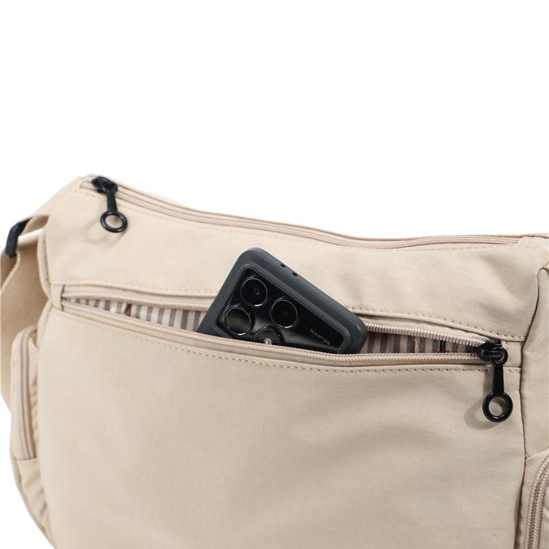 Women's Multi-compartment Crossbody Bag Large Capacity Shoulder Bag Nylon Mother Bag