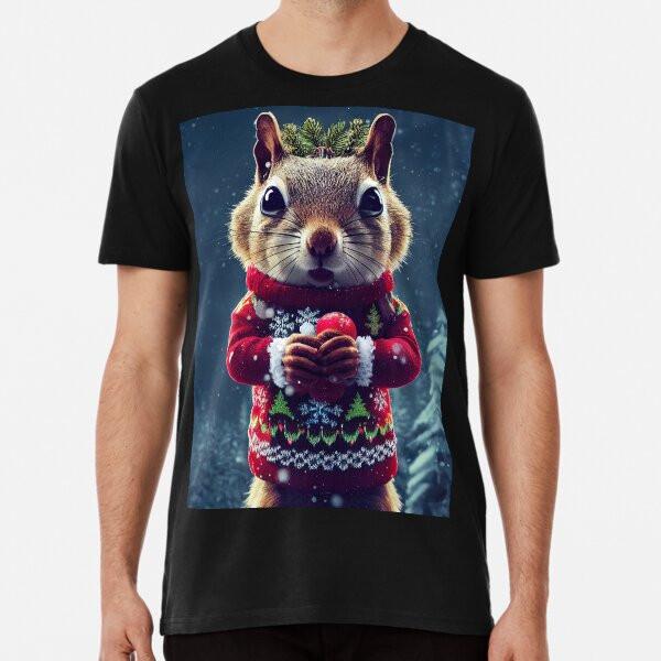 

Cute Christmas squirrel S to 5XL Made in the AU/USA T-Shirt 3XL
