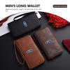 AAAMK1 Plain Long Wallet Driver License Card Holder Pack Bag Hand Pouch For Escape Ecosport Fusion Explorer Expedition Taurus