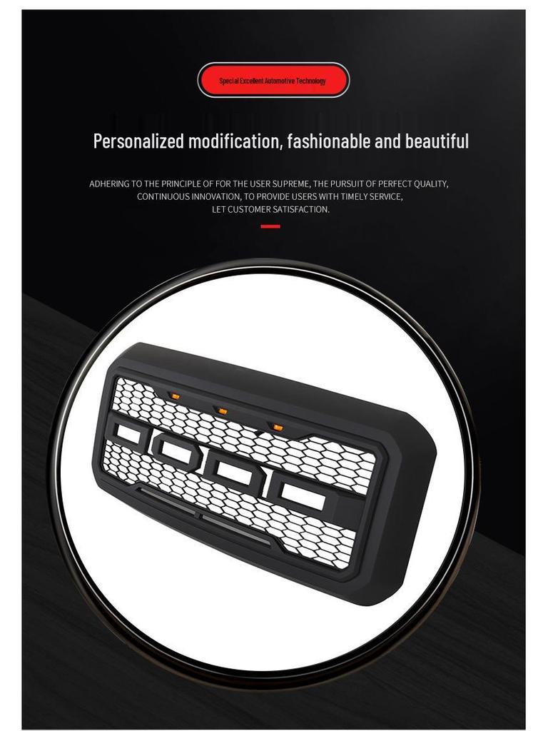 11-16 Ford Front Bumper Honeycomb Grille - Car Accessory