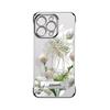 The Other Side Flower Bracket Is Suitable for Apple 16 Transparent Mobile Phone Case 13promax Electroplating Borderless 15 Ultra-thin 14 Anti-drop.