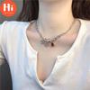 Hi Goth Halskette Schlüsselbein Halskette Vintage Kette Halskette Mehrschichtiger Hip Hop Schmuck Geschenke Anhänger Punk Choker