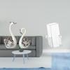 Porcelain Swan Figurine Collection for Living Room Bedroom Desktop Fireplace with Clear Aquarium