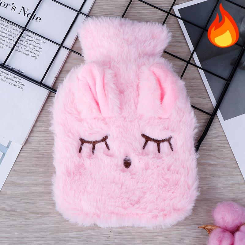 1Pc Lovely Cartoon Hand Po Warm Water Bottle Mini Hot Water Bottles Portable Hand Warmer Girls Pocket Hand Feet Hot Water Bags