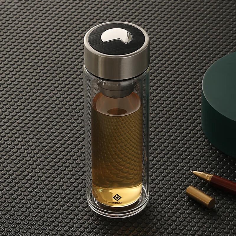 Yileya Business Double-Layer Glass Cup