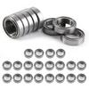 30 Pcs Thin Wall Bearing 6700ZZ 10x15x4mm Low Noise Double Shielded Small Bearings